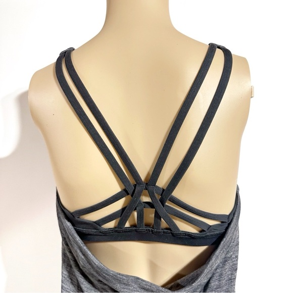 Lululemon Moment To Movement 2-In-1 Tank In Heathered Black / Black Size 4 - Picture 6 of 10